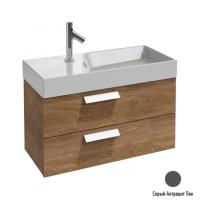 Тумба под раковину 80 см Jacob Delafon Rythmik EB1302-442 серый антрацит лак