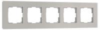 Рамка на 5 постов Werkel Senso дымчатый soft-touch W0053117