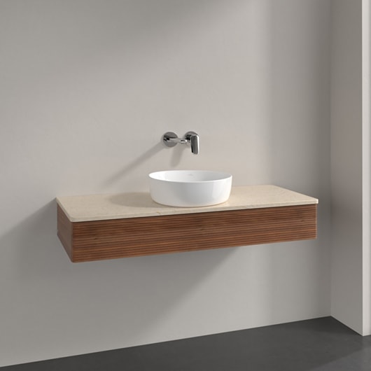 Тумба под раковину Villeroy&Boch Antao 120 L10113HM орех/мрамор ботичино