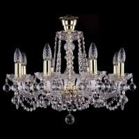 Подвесная люстра Bohemia Ivele Crystal 1402 1402/8/195/G/Balls/Tube
