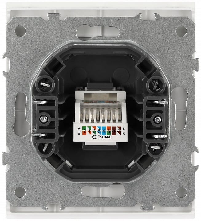 Розетка Ethernet RJ-45 без рамки Эра Arktik 16-3107-01