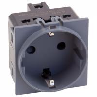 Розетка с заземлением и со шторкой, без рамки MEITON  AL4141