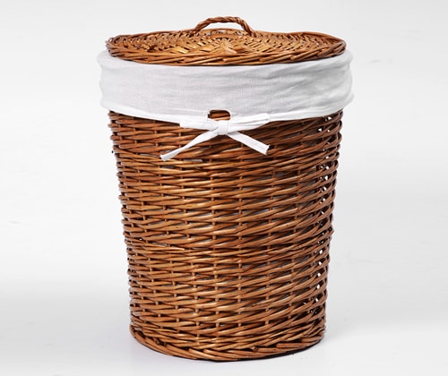 Корзина для белья с крышкой WasserKRAFT Leine WB-350-M
