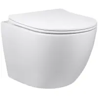 Унитаз подвесной Vincea Globo VT1-14SMW безободковый, с сиденьем микролифт, белый матовый