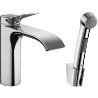 Смеситель для раковины hansgrohe Vivenis 75210000 с гигиеническим душем