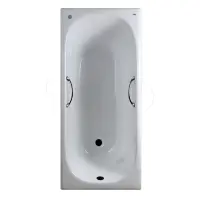 Ванна чугунная Timo Standard 3V Н0000384 150x70 см, с ручками, антискользящим покрытием, белый