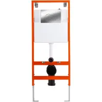 Инсталляция для унитаза BelBagno BB097SET.R.CR с кнопкой смыва, хром