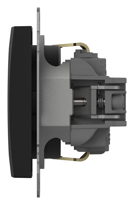 Розетка с заземлением и со шторкой, без рамки Elbi Eleсtriс Zena Vega 609-014800-243