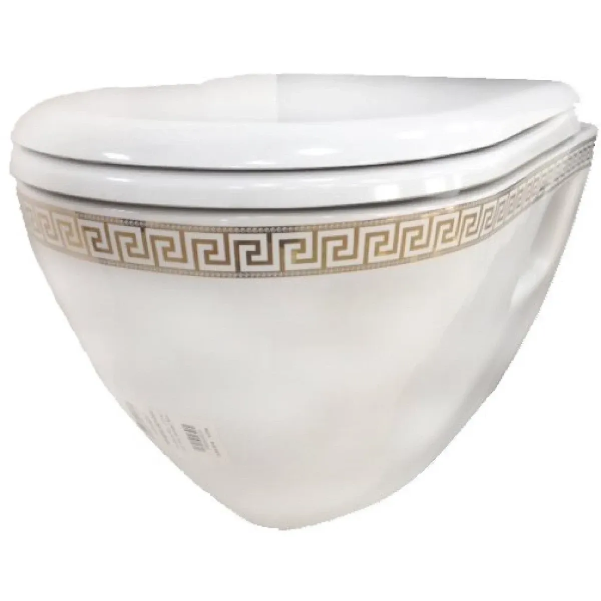Унитаз подвесной Creavit Terra TP325.000W0 с функцией биде, белый/золото
