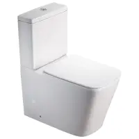 Унитаз-компакт SantiLine SL-5017 безободковый, с сиденьем микролифт, белый