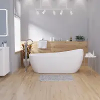 Акриловая ванна Grossman Galaxy GR-1403M 170x75 см, отдельностоящая, белый матовый