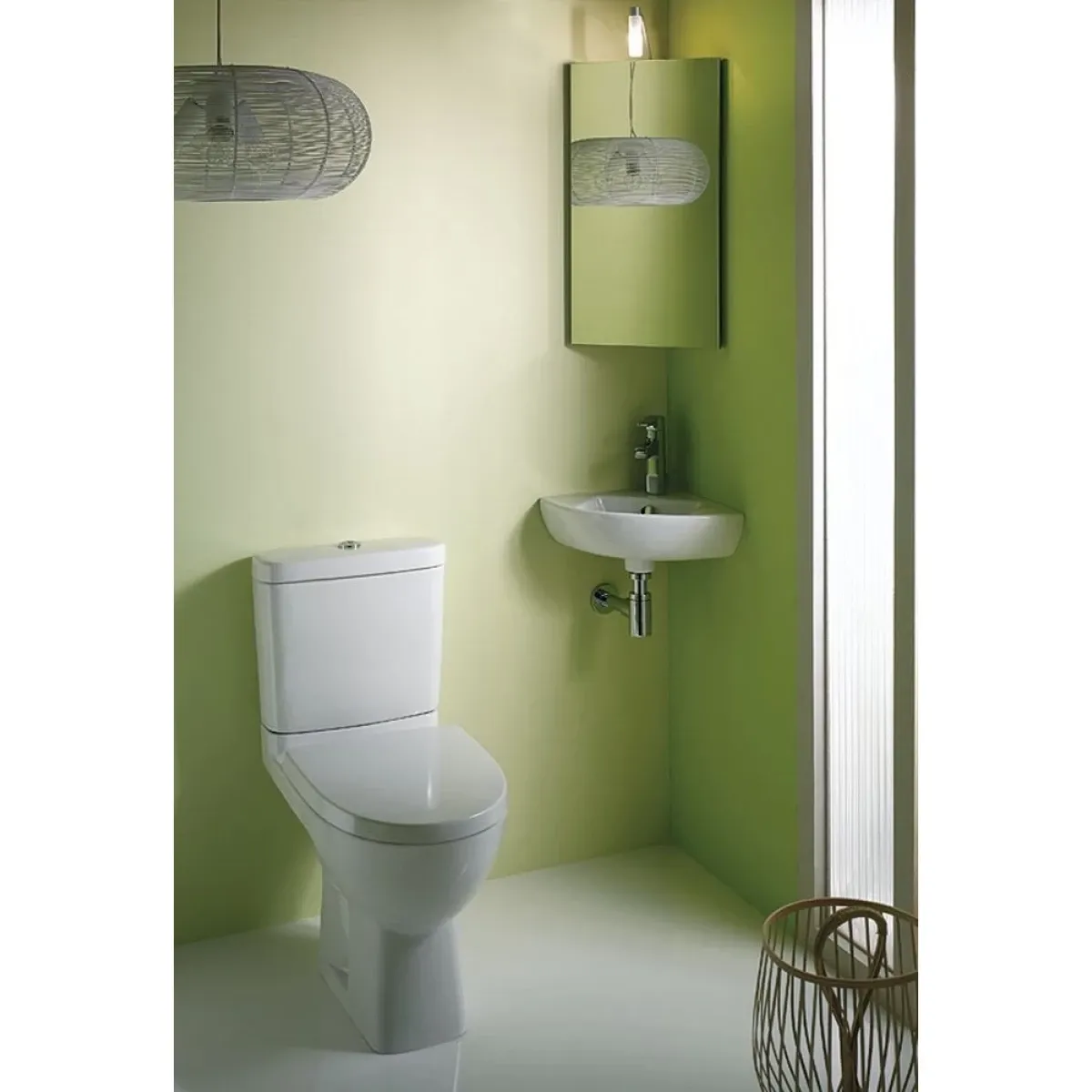 Унитаз-компакт Jacob Delafon Odeon Up 4956CK-00 + E4740-00 + 8407K-00 с сиденьем, белый