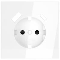 Накладка для розетки с заземлением и со шторками и 2хUSB type A и C Voltum S70 VLS001001