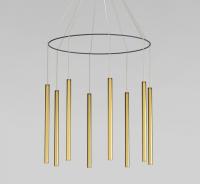 Подвесная люстра Eurosvet  301101 LED латунь