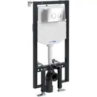 Инсталляция для унитаза WasserKRAFT Vils 56 56TLT.010.ME.CH01 с кнопкой смыва, хром