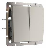 Выключатель двухклавишный без рамки Werkel дымчатый W1220004