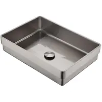 Раковина Abber Wasser Kreis AF2401SP 51x36 см, встраиваемая сверху, сатин
