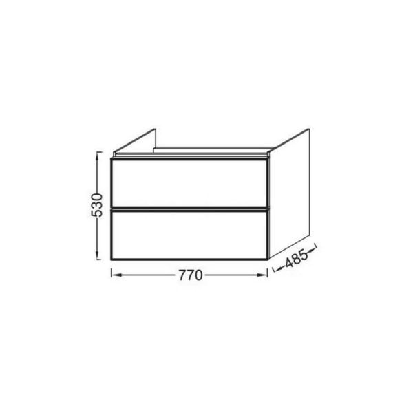 Тумба под раковину Jacob Delafon Odeon Up 77 EB895RU-J5 белый
