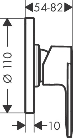 Смеситель для душа hansgrohe Vernis Blend 71649000 ВМ хром