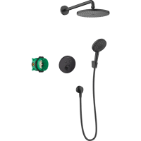 Душевой комплект hansgrohe Raindance S 27959670 черный матовый