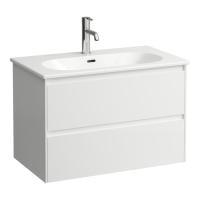 Тумба с раковиной Laufen Lua 80 8.6008.7.260.104.1 белая матовая