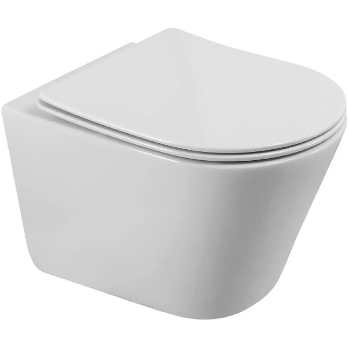 Унитаз подвесной BelBagno Flay-R BB053CH-TOR-FC безободковый, торнадо, белый