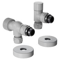 Набор термостатический осевой Royal Thermo Design Pro 15мм М30х1,5 (Белый)