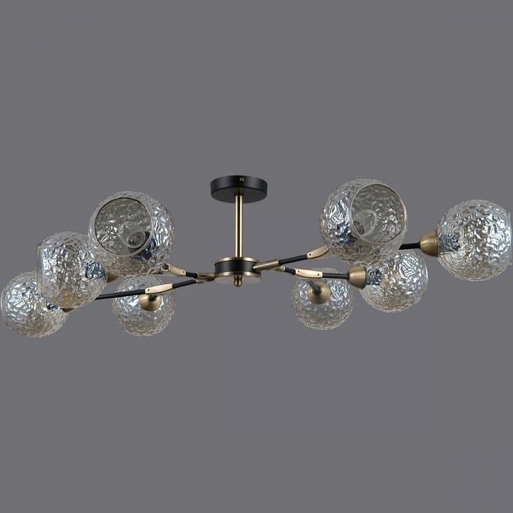 Люстра на штанге ILLUMICO  IL0253-8CSQ-79 BK AB