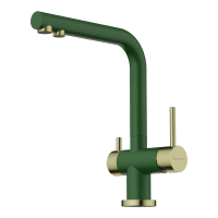 Смеситель для кухни Omoikiri Nagano 4994432 королевский зеленый/светлое золото
