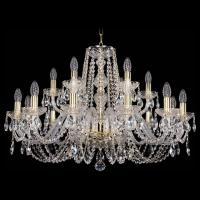 Подвесная люстра Bohemia Ivele Crystal 1402 1402/12+6/300/G