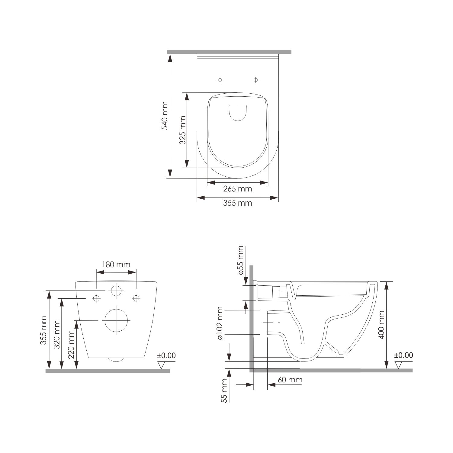 Mindel унитаз с крышкой 2 в 1, арт. H002.E034
