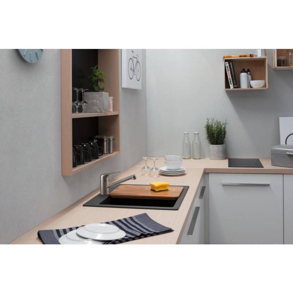 Смеситель для кухни hansgrohe Focus M42 100 1jet 71808800 сталь