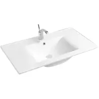 Раковина CeramaLux JY-807-80 81,5x46 см, накладная, белый