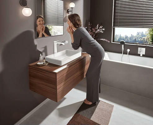 Смеситель для душа hansgrohe Vivenis 75415700 белый матовый