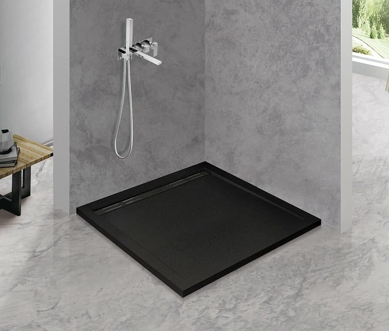 Душевой поддон Cezares 90x90 TRAY-AS-A-90-30-NERO черный матовый