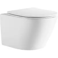 Унитаз подвесной Vincea One VT1-29 безободковый, торнадо, с сиденьем микролифт, белый