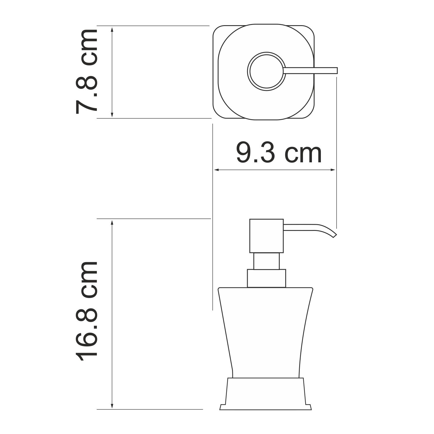 Ампер (Amper) K-5499N Дозатор для жидкого мыла