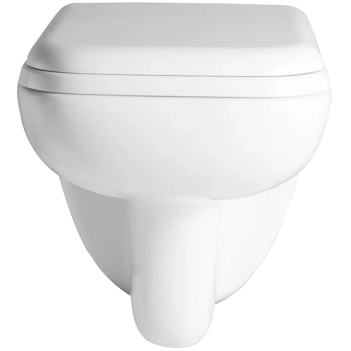 Унитаз подвесной Orange C03-100W безободковый, с сиденьем микролифт, белый глянец