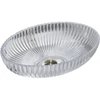 Раковина-чаша CeramaLux GL49 51x35 см, накладная, прозрачный