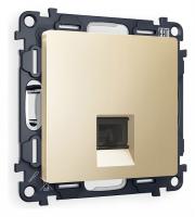 Розетка Ethernet RJ-45 и со шторками без рамки Ambrella Volt Quant MA612010
