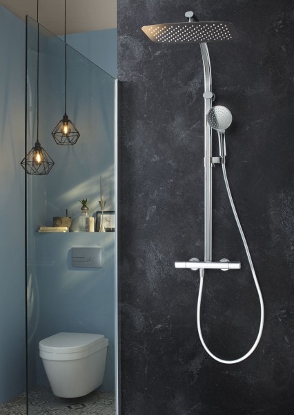 Душевая стойка Jacob Delafon Talan E20642-CP с термостатическим смесителем