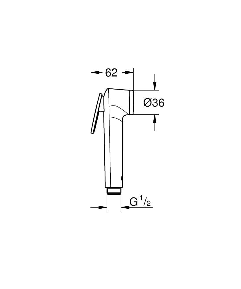 Душевая штанга hansgrohe Unica Croma 26506000 хром 91,5 см