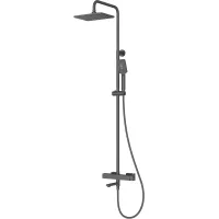 Душевая система Cezares Slider SLIDER-CVD-NOP 267x193 см, со смесителем, черный матовый