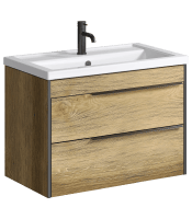 Тумба под раковину Aqwella Fargo 80 FRG0108DB дуб балтийский