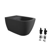 Подвесное биде Alice Wunder 45010108SET с набором для крепления чёрный матовый