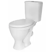 Унитаз-компакт Sanita Формат комфорт WC.CC/Format/2-DM/WHT.G/S1 косой выпуск, с сиденьем микролифт дюропласт, белый