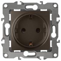 Розетка с заземлением, без рамки Эра Эра 12 12-2101-13