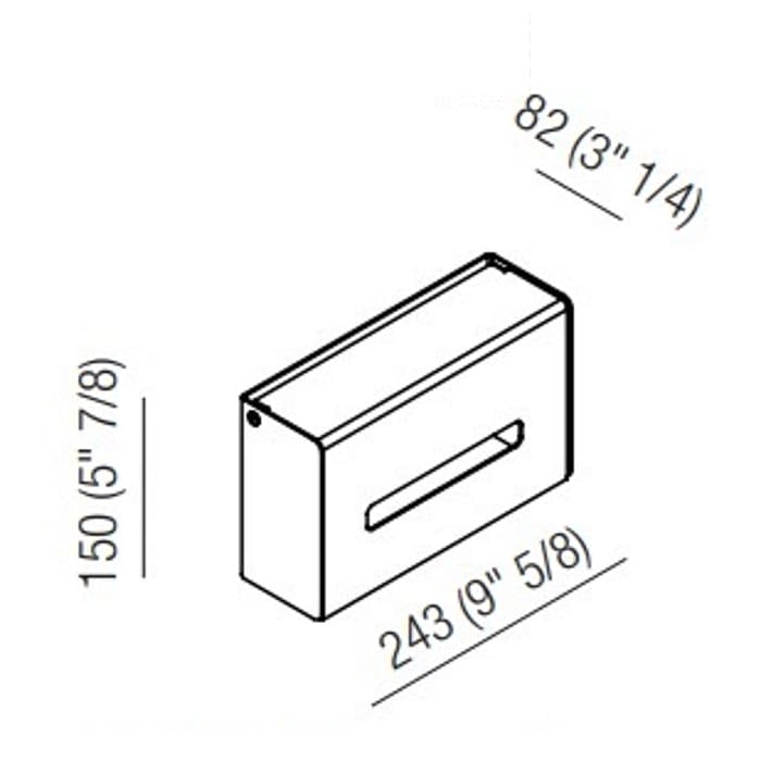 Держатель запасных рулонов Agape Mach 2 AMC20937E черный