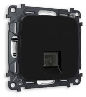 Розетка телефонная RJ-11 со штрокой, без рамки Ambrella Volt OMEGA MO812030