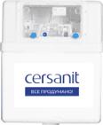 Бачок пластиковый для инсталляции Cersanit Leon New/Vector 60671, укомплектованный